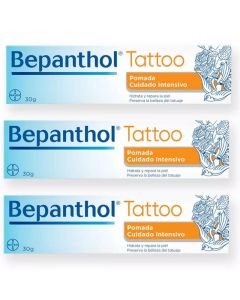 Bepanthol Tattoo Pomada Tatuajes 3X30 gr PACK AHORRO