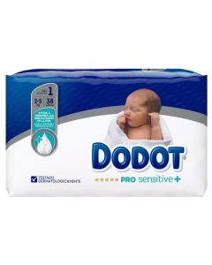 Dodot Pañales Pro Sensitive Talla 1 2-5 Kg 38 Uds