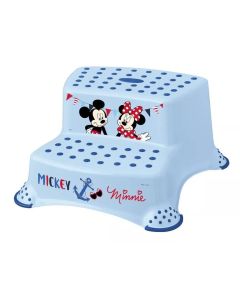 Plastimyr Taburete Doble Mickey Mouse Azul Pastel