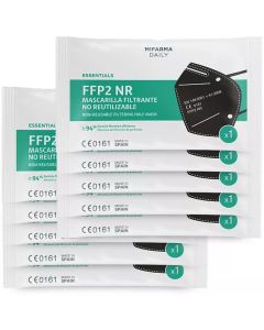 Mascarilla FFP2 NR Mifarma Daily Color Negro 10 uds