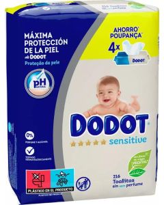 Dodot Sensitive Toallitas Recambio 216 Uds