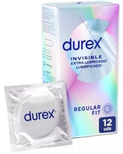 Durex Preservativo Invisible Extrafino Extralubricado 12 Uds