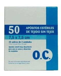 Oc Compresa Estéril Tejido Sin Tejer 7,5x7,5 cm 50 uds