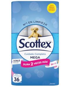 Scottex Papel Higiénico Megarollo 36 uds
