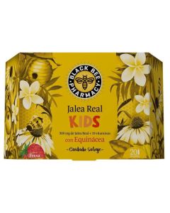 Black Bee Jalea Real Kids con Equinácea Sabor Fresa 20 Ampollas