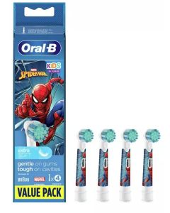 Oral-B Stages Power Recambios Cepillo Eléctrico Kids Spiderman 4 uds