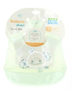 Saro Babero Silicona Blandito Ñam Verde