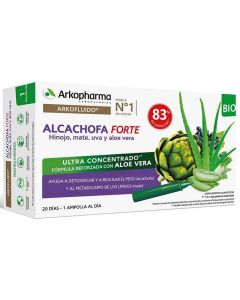 Arkopharma Arkofluido Alcachofa Forte BIO + Aloe Vera 20 Ampollas