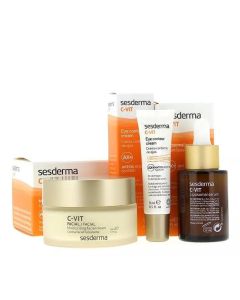 Sesderma C-Vit Tratamiento Completo Antiedad Crema+Contorno+Serum