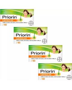 Priorin Anticaída y Salud Capilar con Biotina 4x60 Cápsulas (PROMOCIÓN 4x3)