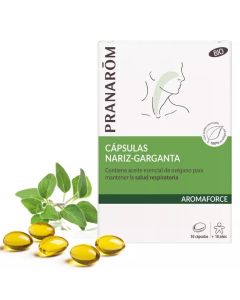 Pranarom Aromaforce Nariz Garganta Bio 30 Cápsulas