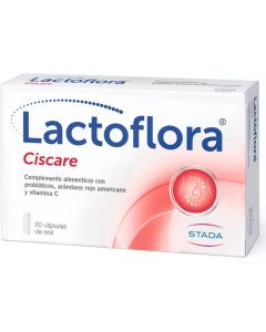Lactoflora Ciscare Probiótico Arándano Rojo Bienestar Urinario 30 Cápsulas