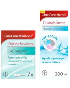 Gine-canestén GineCanesBalance Vaginosis Bacteriana 7x5 ml + Ginecanesfresh Higiene Íntima Diaria 200 ml