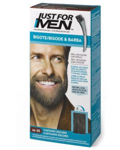 Just For Men Bigote, Barba y Patillas Para el Hombre Color Castaño Oscuro