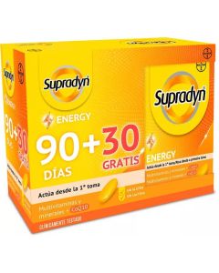 Supradyn Energy Vitaminas y Energía 90+30 Comprimidos GRATIS