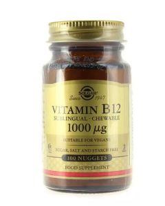 Solgar Vitamina B12 1000 mcg (Cianocobalamina) 100 comprimidos