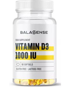 Balasense Vitamina D3 1000 UI 90 Cápsulas Blandas