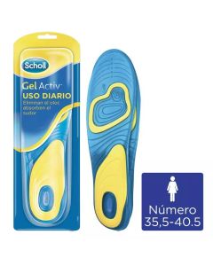 Scholl Plantillas Gel Activ de Uso Diario Mujer Talla 35,5-40,5