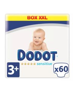 Dodot Pañales Sensitive Extra Talla 3+, 7-11 Kg 60 Uds