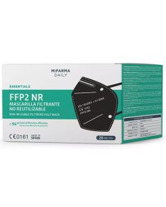 Mascarilla FFP2 NR Color Negro Mifarma Daily 20 uds