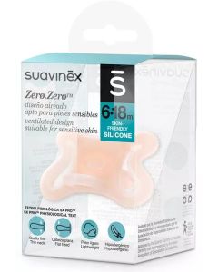 Suavinex Chupete Zero Zero con Tetina Silicona Fisiológica SX Pro 6-18m