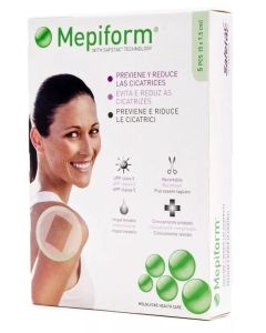 Mepiform Silicona 5x7,5 cm Apósitos 5 Uds